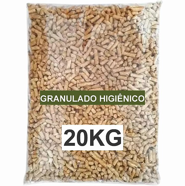 Pellets Granulado Higiênico de Madeira  20kg - Kuko