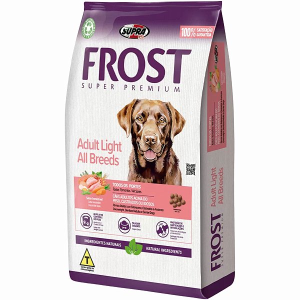 Frost Cães Adulto Light Todas as Raças 15KG - Supra