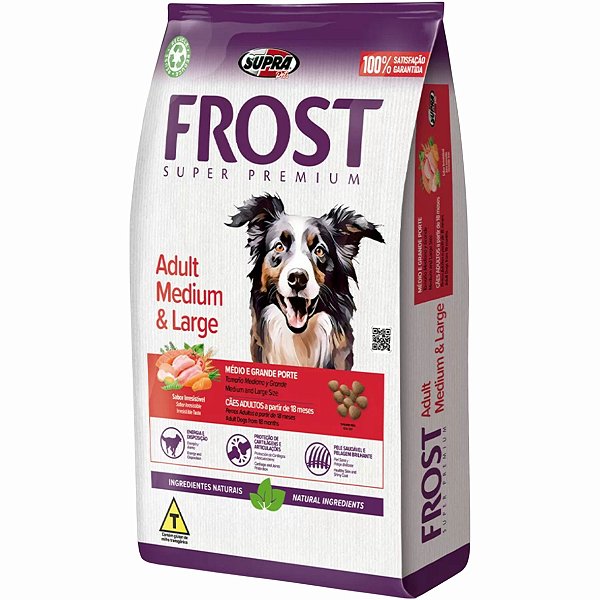 Frost Cães Adultos de Porte Médio e Grande 15KG - Supra