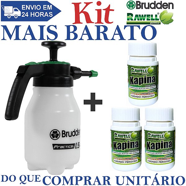 KIT 3 Kapina 60ml + Pulverizador Manual Practical 1,5L