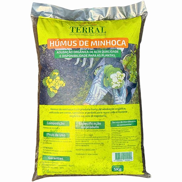 Humus De Minhoca 5KG - Terral