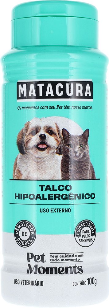 Talco Hipoalergênico Removedor de Odores 100g - Matacura