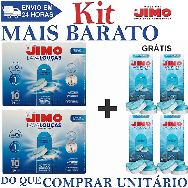 KIT 2 Lava Louça Multicamadas 10x15g - JIMO