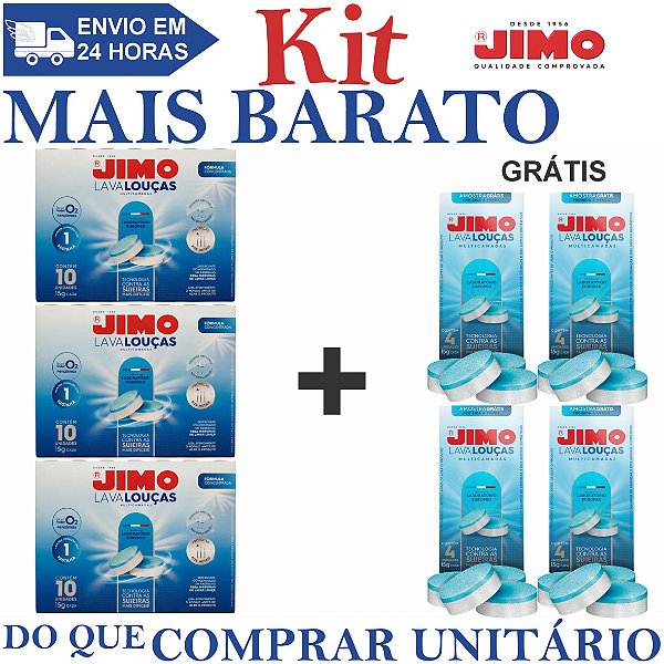KIT 3 Lava Louça Multicamadas 10x15g - JIMO