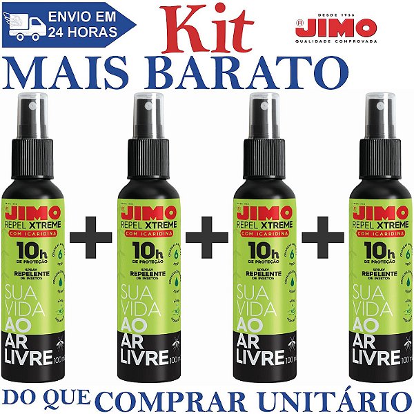 KIT 4 Repel Xtreme 100ml - Jimo