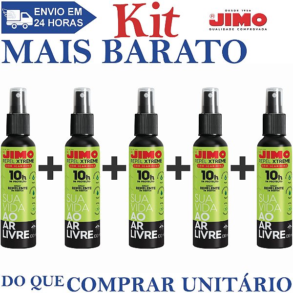 KIT 5 Repel Xtreme 100ml - Jimo