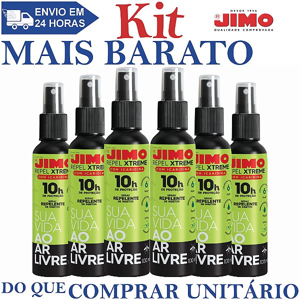 KIT 6 Repel Xtreme 100ml - Jimo