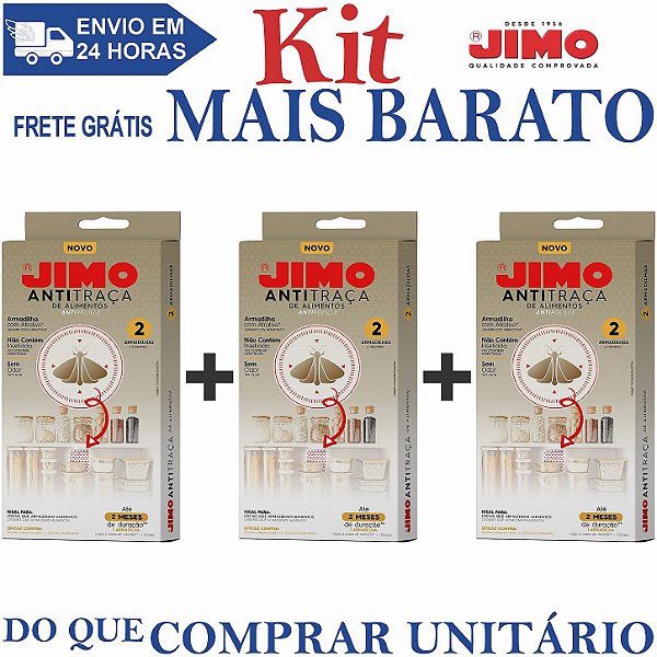 KIT 3 Antitraça de Alimentos Estojo com 2un - Jimo