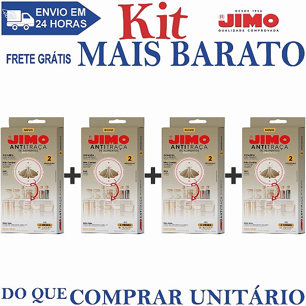 KIT 4 Antitraça de Alimentos Estojo com 2un - Jimo