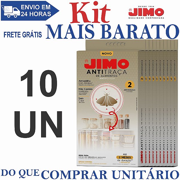 KIT 10 Antitraça de Alimentos Estojo com 2un - Jimo