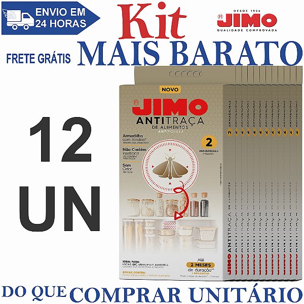 KIT 12 Antitraça de Alimentos Estojo com 2un - JIMO