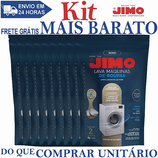KIT 9 Lava Máquinas de Roupas 2x20g - JIMO