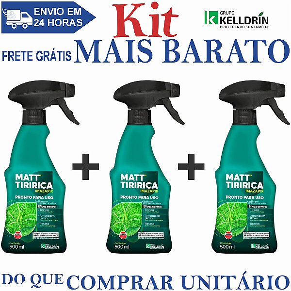 KIT 3 Matt Tiririca Pronto Uso 500ml - KELLDRIN