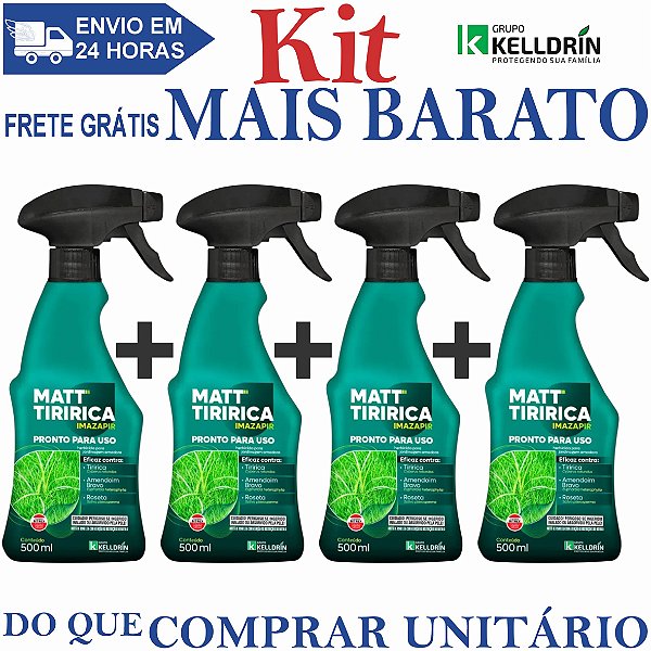 KIT 4 Matt Tiririca Pronto Uso 500ml - KELLDRIN