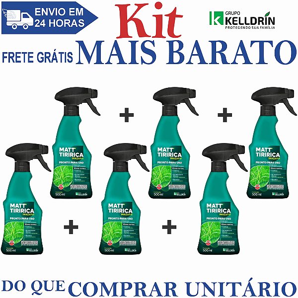 KIT 6 Matt Tiririca Pronto Uso 500ml - KELLDRIN