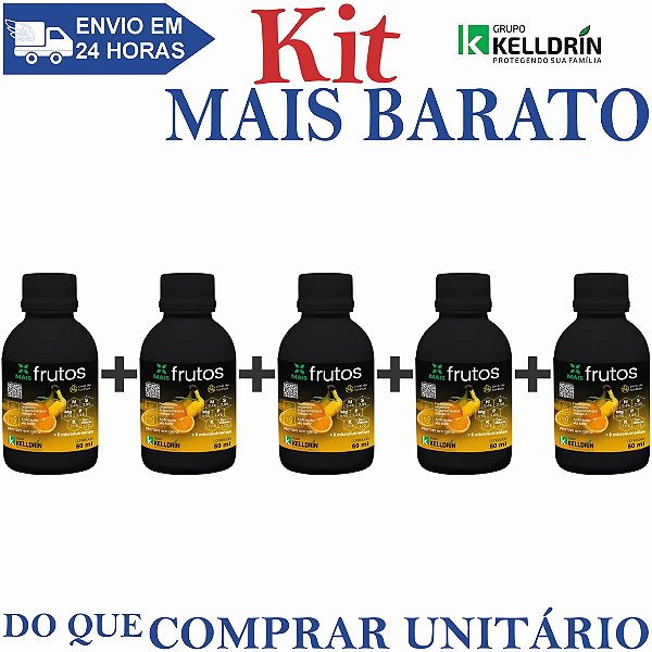 KIT 5 Mais Frutos Concentrado 60ml - Kelldrin