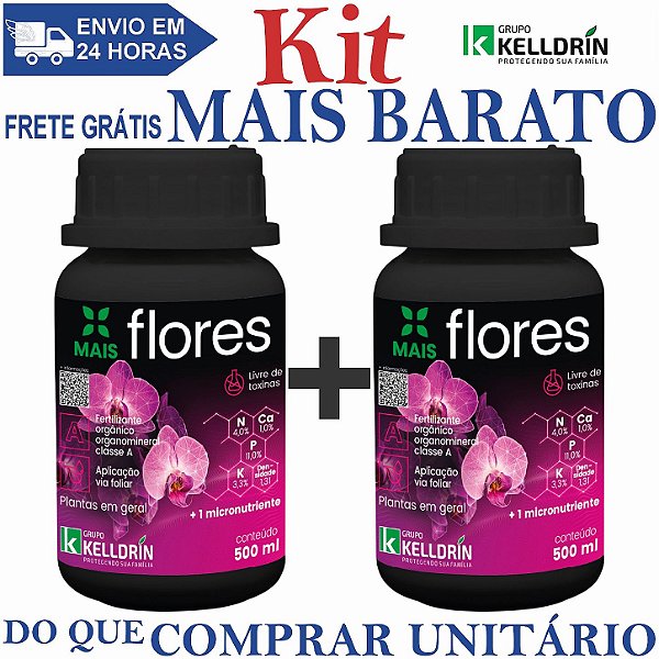 KIT 2 Mais Flores Concentrado 500ml - Kelldrin