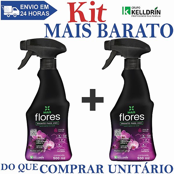 KIT 2 Mais Flores Pronto Uso 500ml - Kelldrin