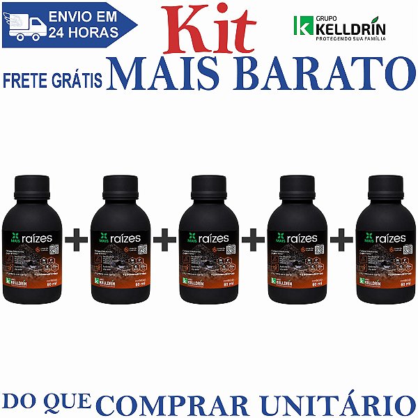 KIT 5 Mais Raizes Concentrado 60ml - Kelldrin