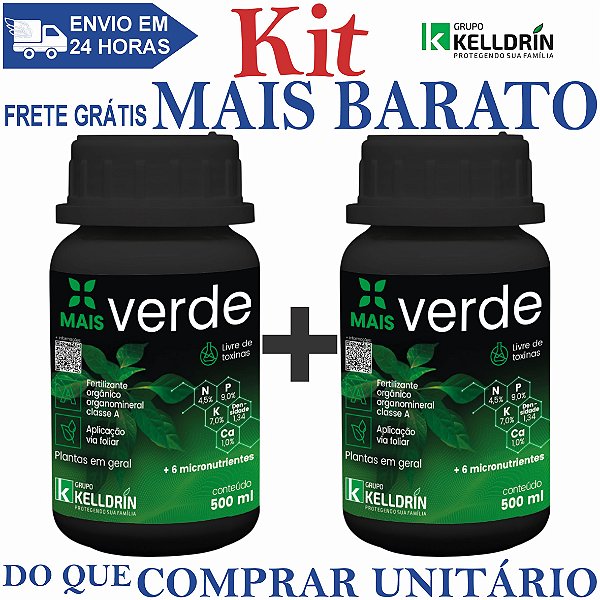 KIT 2 Mais Verde Concentrado 500ml - Kelldrin