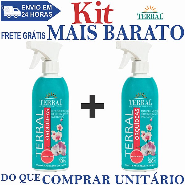 KIT 2 Orquídeas Pronto Uso 500ml - Terral
