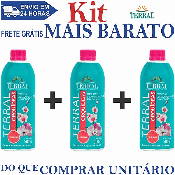 KIT 3 Orquídeas Concentrado 500ml - Terral