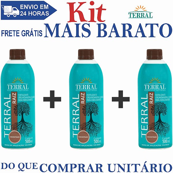 KIT 3 Raiz Concentrado 500ml - Terral