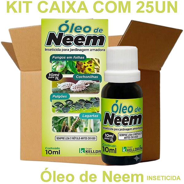 KIT 25 Óleo de Neem 10ml - Kelldrin