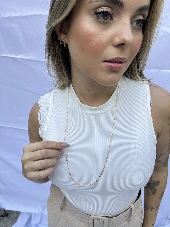 Longo alongada • folheado a ouro