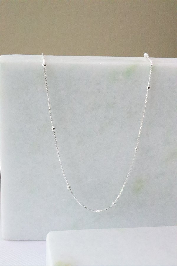 Choker bolinha ven • folheado a prata