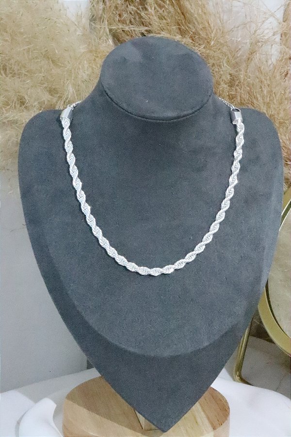 Choker baiana 5mm • folheado a prata