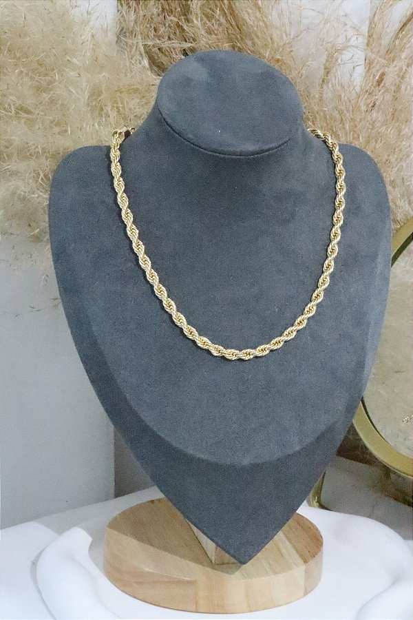 Choker baiana 5mm • folheado a ouro