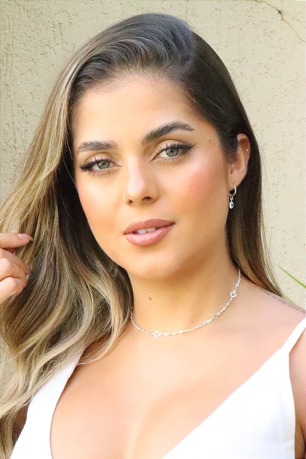 Choker trevinho aro • folheado a prata