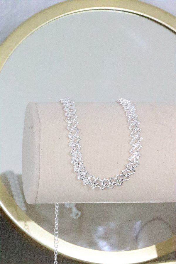 Pulseira quadrada • folheado a prata