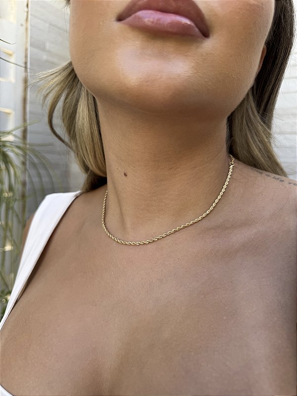 Choker baiana • folheado a ouro
