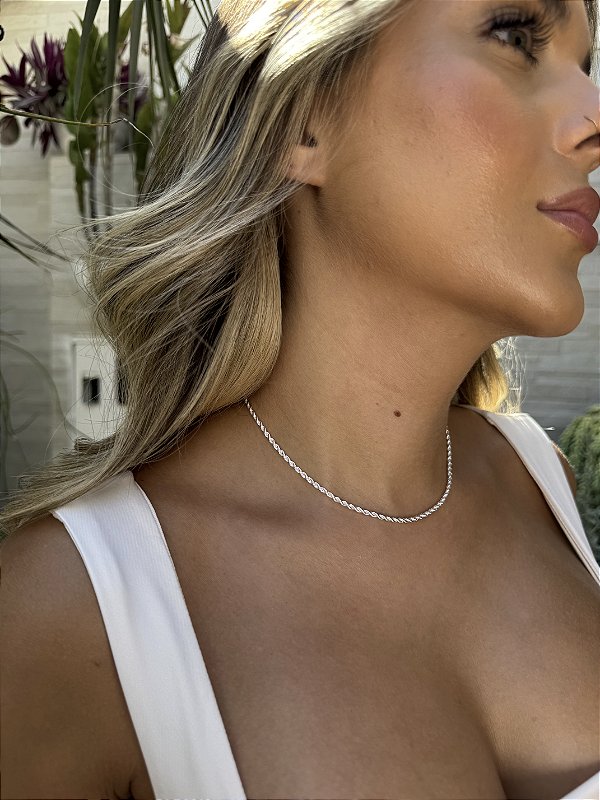 Choker baiana • folheado a prata