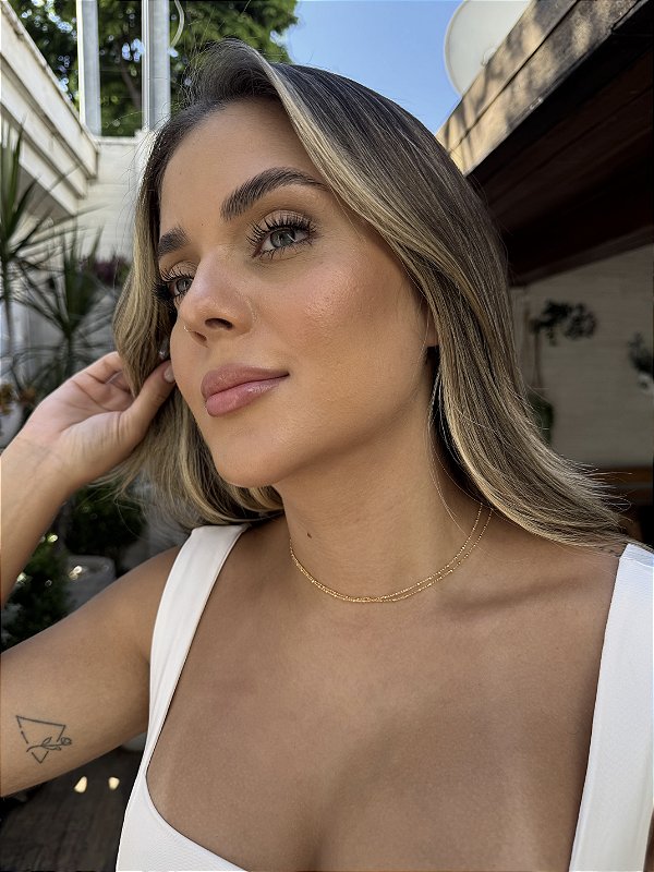 Choker mini bolinhas • folheado a ouro