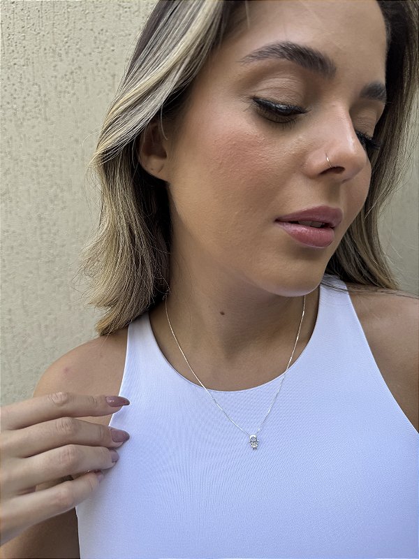 Colar filha mini • folheado a prata