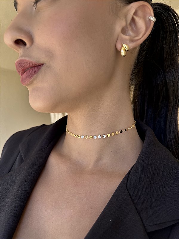 Choker moedas • folheado a ouro