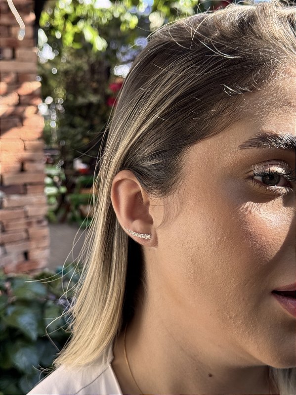 Earcuff slim • folheado a prata
