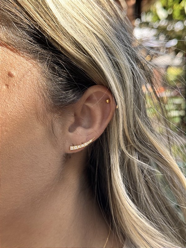 Earcuff slim • folheado a ouro