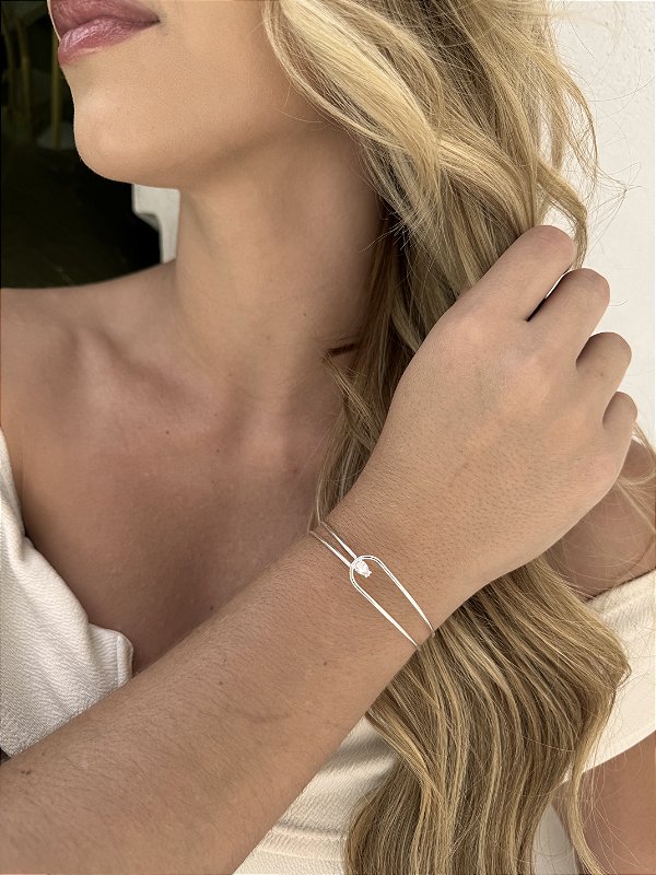 Bracelete fios • folheado a prata