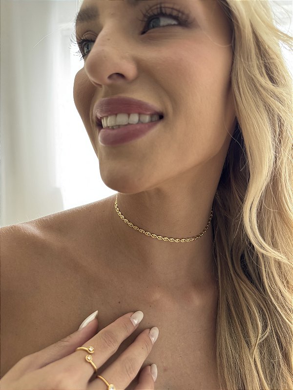 Choker esferas • folheado a ouro