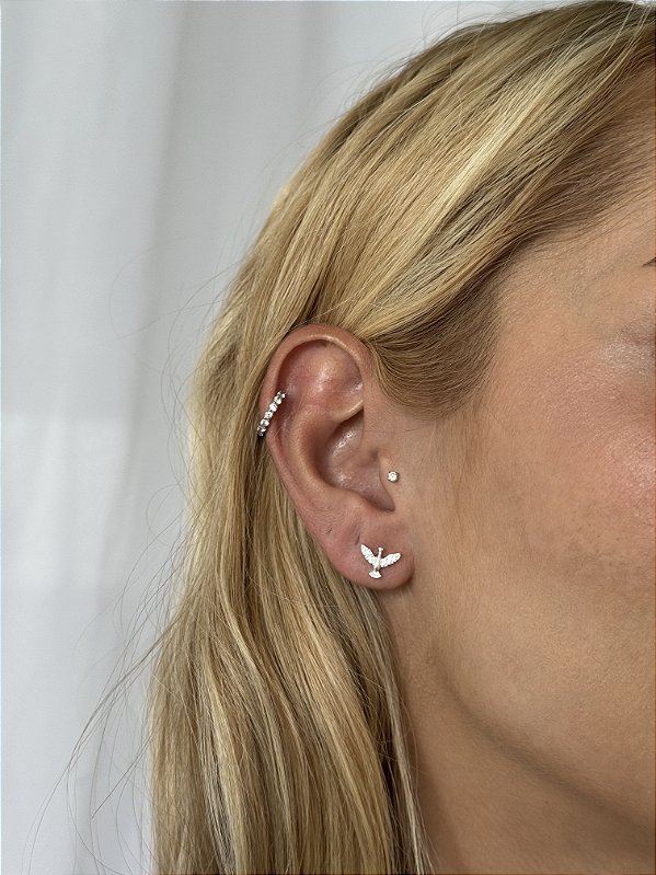 Brinco divino • folheado a prata