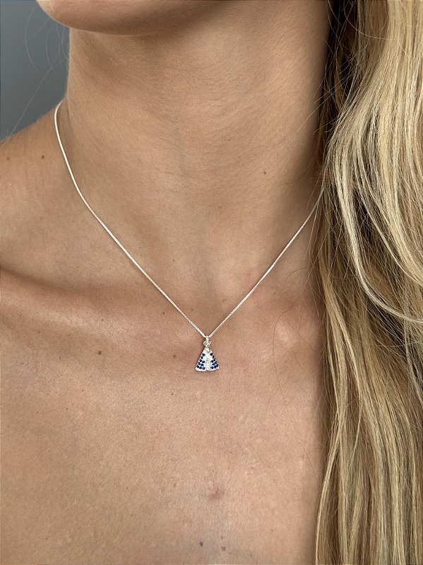 Colar Santa tradicional • folheado a prata