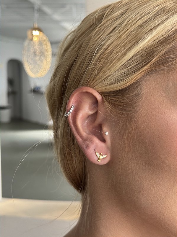 Brinco divino • folheado a ouro