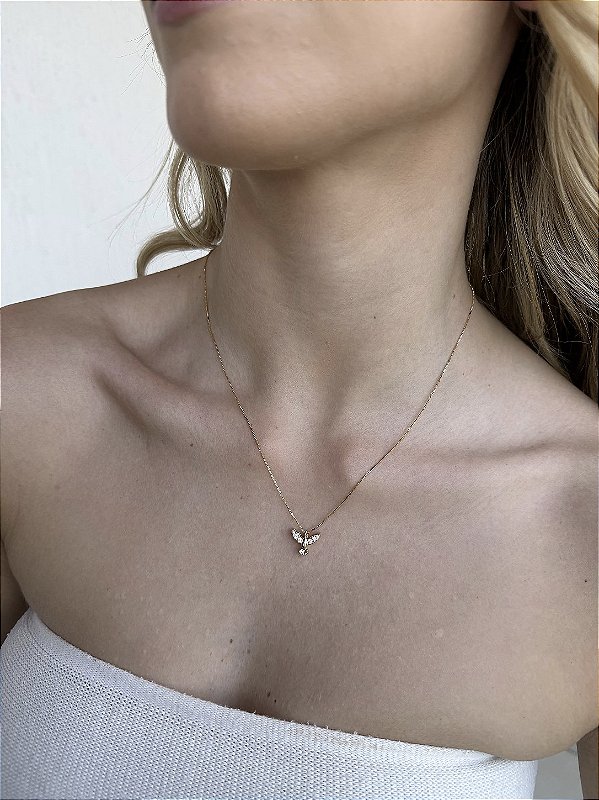 Colar divino luxo • folheado a ouro