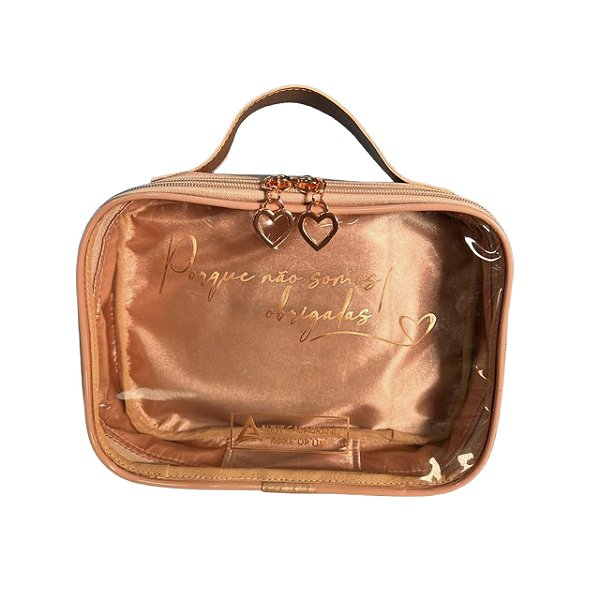 Necessaire Maletinha Rosè Gold