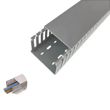 CANALETA PVC RECORTE ABERTO 100X50 (base x altura) - BARRA C/ 2 METROS