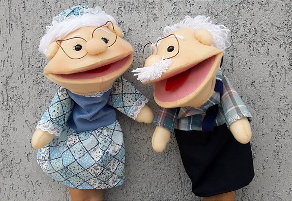 Fantoche casal de vovós